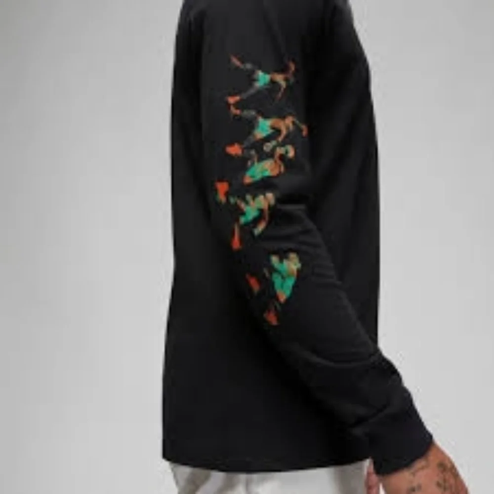 Men's Air Jordan Brand New Long-Sleeve T-Shirt 'Black Size L